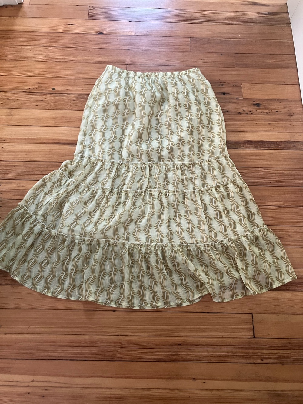 Vintage long tiered skirt